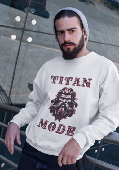 Rep Chaos "Titan Mode" Sweatshirt– Unleash the Beast Unisex Garment-Dyed Sweatshirt